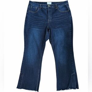 For the Republic Flare Split Leg Dark Blue Jeans Sz 12